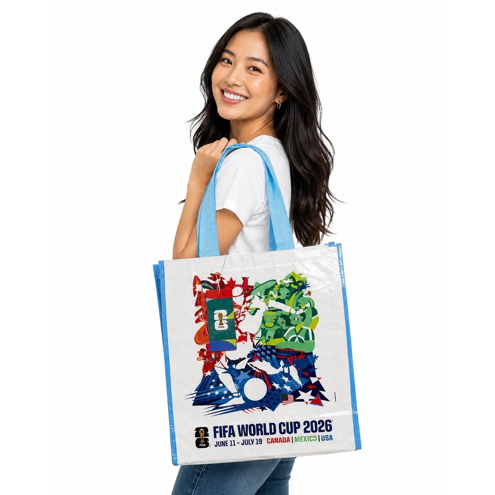 FIFA‎ World Cup 2026 Reusable Tote Bag Canada Mexico USA Official Licensed NWT